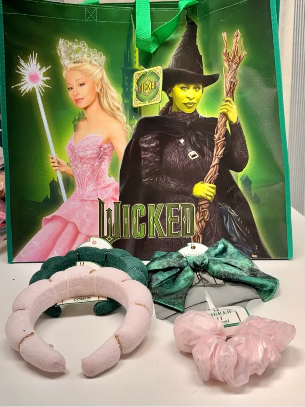 Wicked Themed Hair Accessories and Shopping Bag Set - NWT